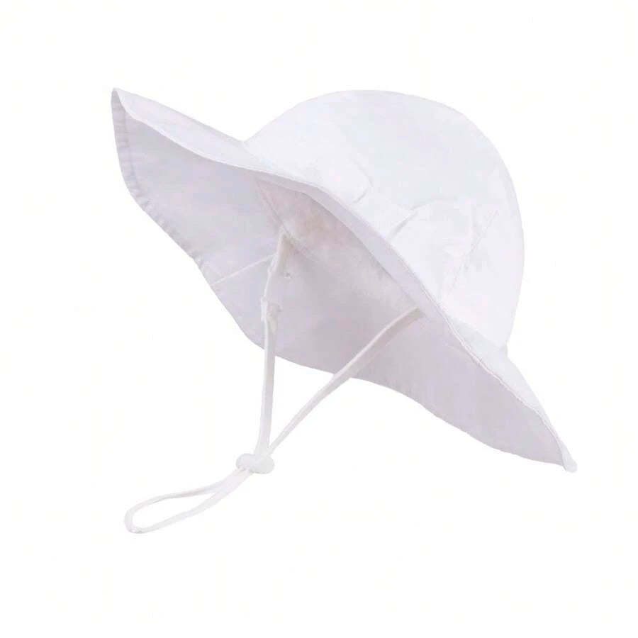 Adjustable Bow Decor Sun Hat for Toddlers and Kids Outdoor Wear