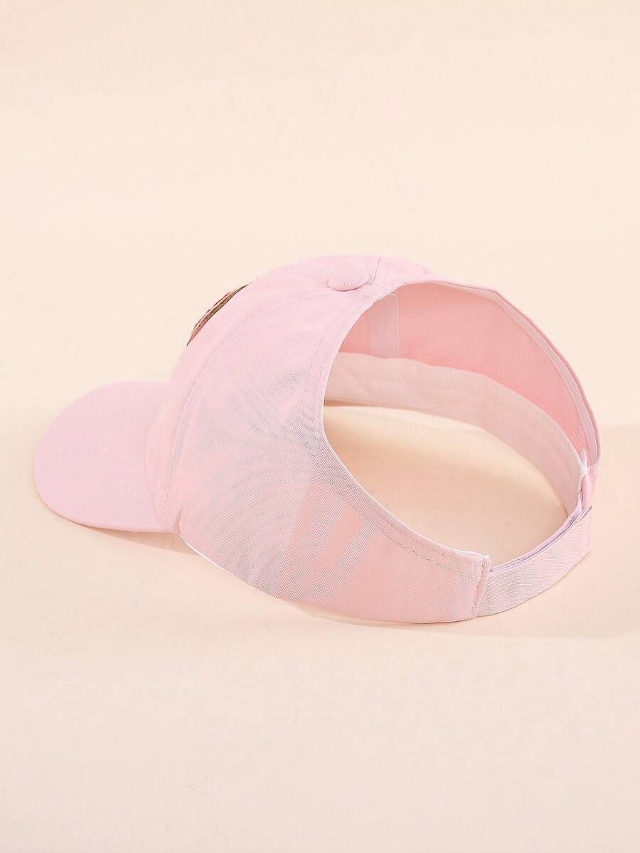 Butterfly Patch Ponytail Baseball Cap for Kids Summer Outdoor Wear