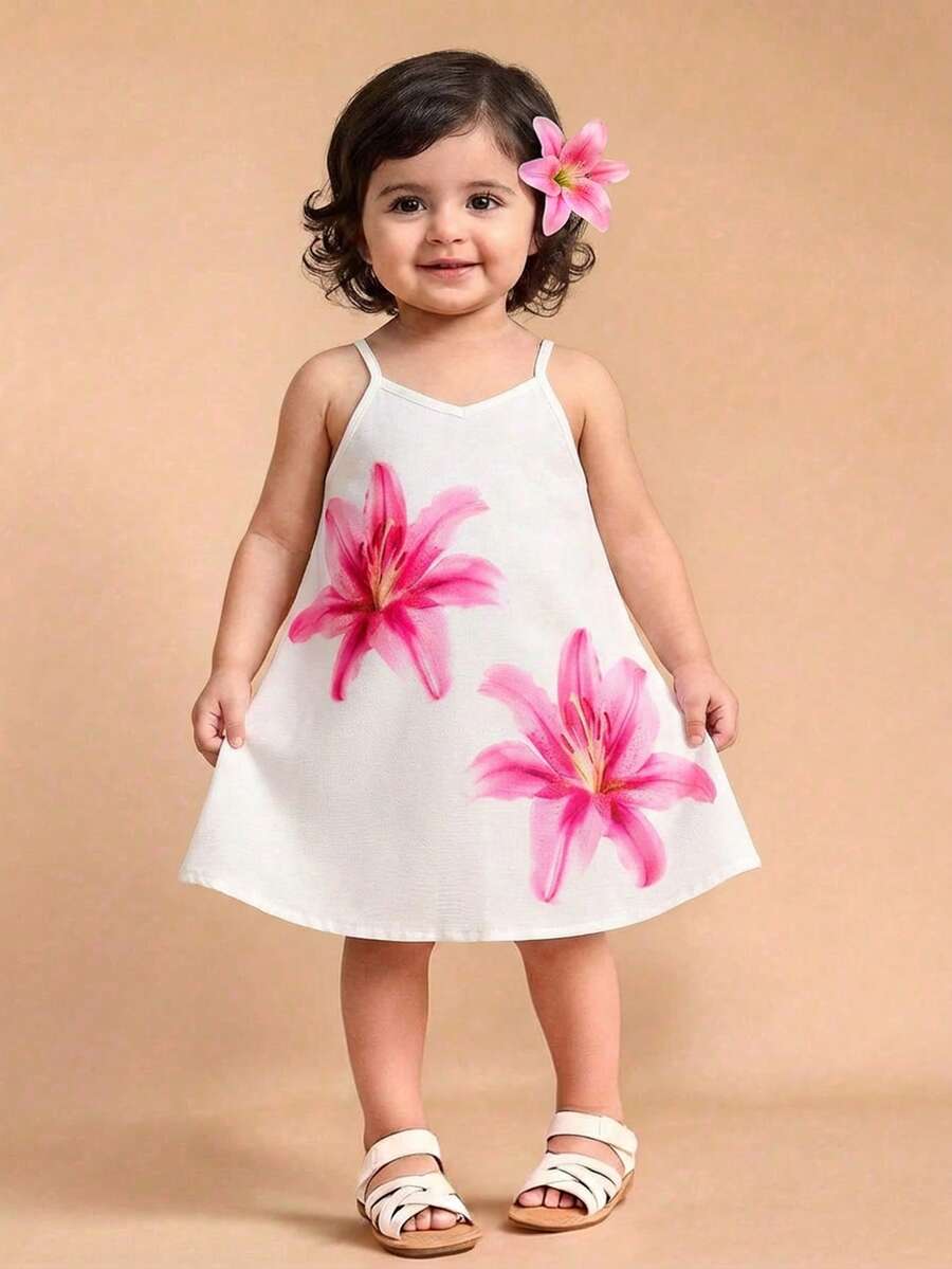 Toddler Girls Rainbow Stripe Sundress Loose Casual Beach Vacation Wear