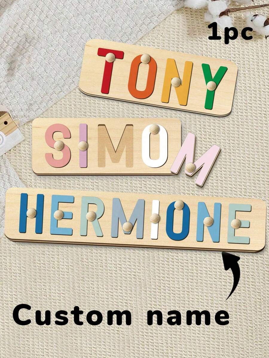 Personalized Wooden Name Sign Custom Letter Wall Decor Handmade Room and Home Decoration Gift