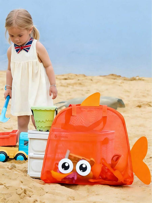 Reusable Beach Tote Bag Lightweight Multipurpose Toy Storage Diaper Bag for Travel and Family Outings
