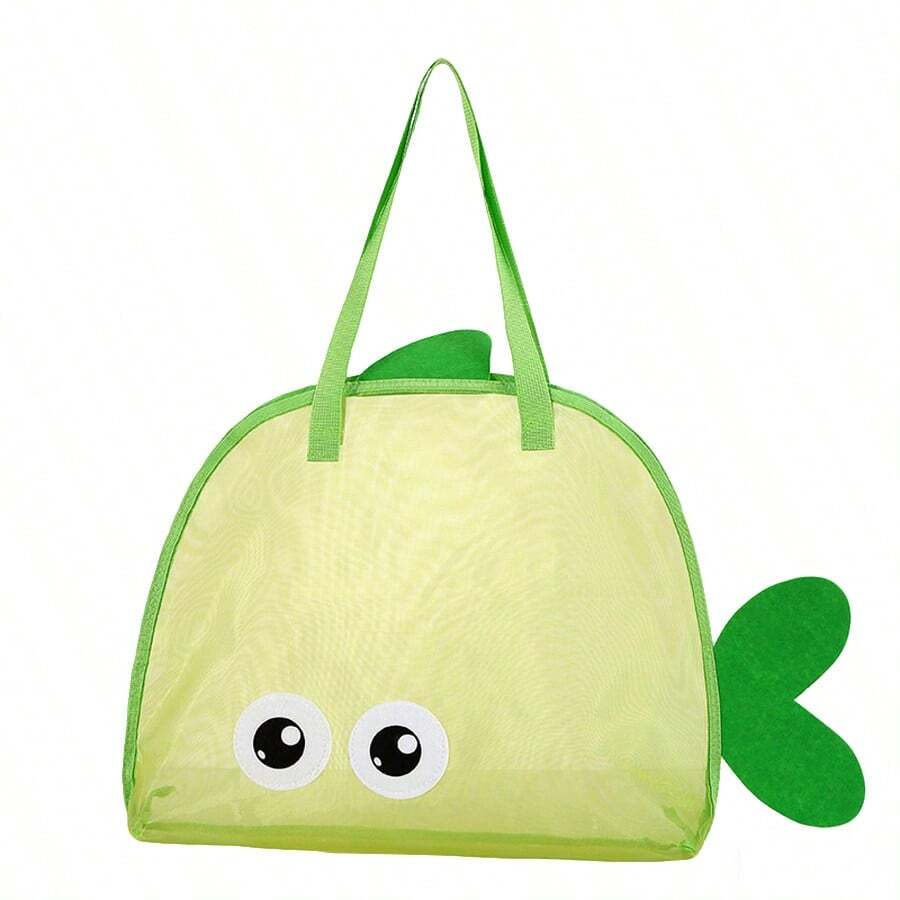Reusable Beach Tote Bag Lightweight Multipurpose Toy Storage Diaper Bag for Travel and Family Outings