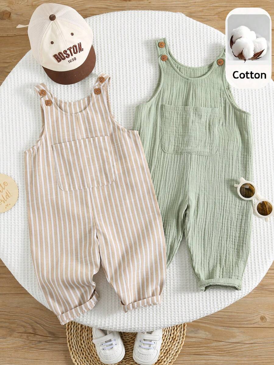 Unisex Baby Cute Denim Bib Pants Casual Overall Outfit for Spring Summer Autumn Wear