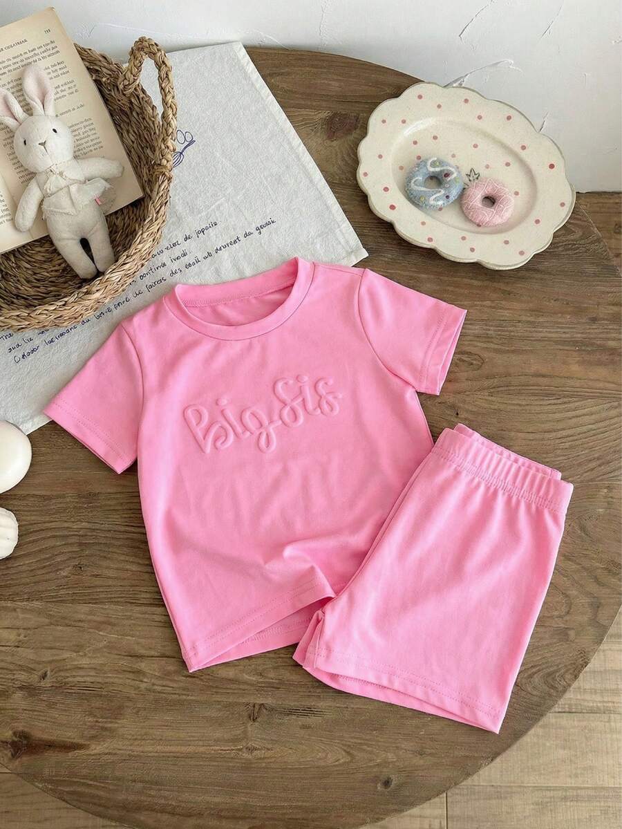 Pride Rainbow Short Sleeve Top & Shorts Set for Toddler Girls