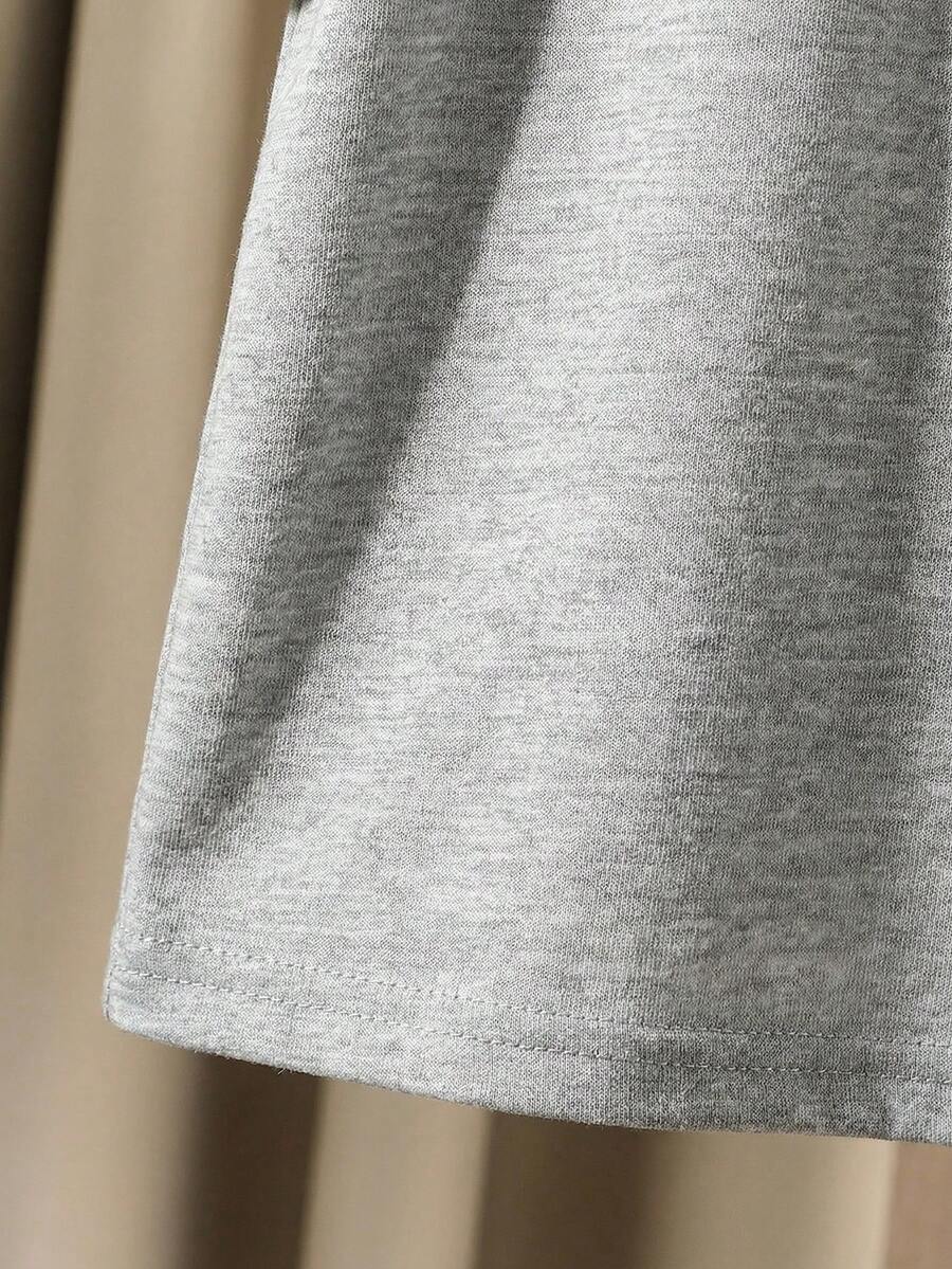 Baby Boy Letter Print T Shirt and Large Pocket Pants 2 Piece Casual Outfit Set for Spring Summer Autumn