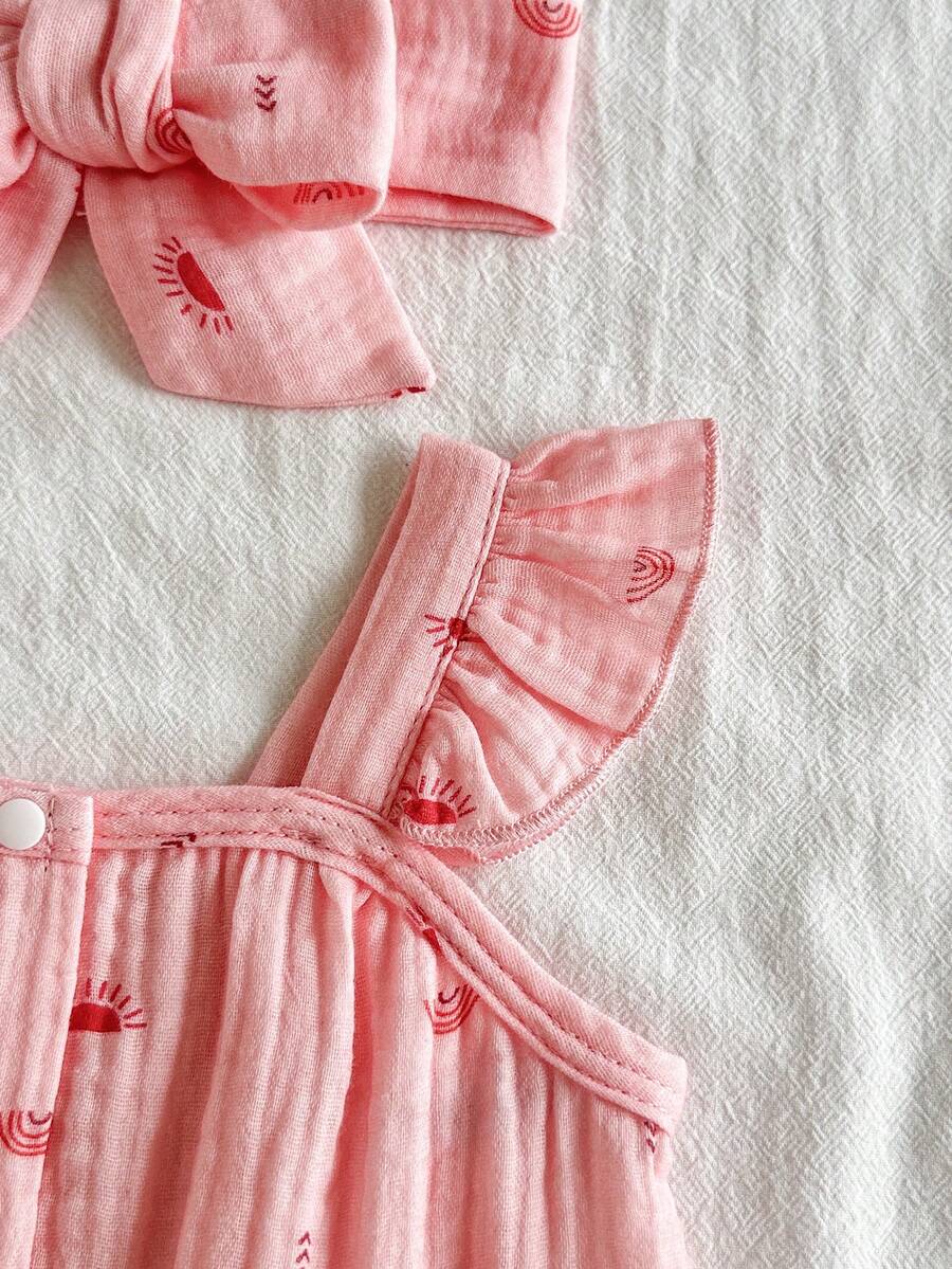 Newborn Girl Casual Chic Dress - Sleeveless Summer Vintage Style