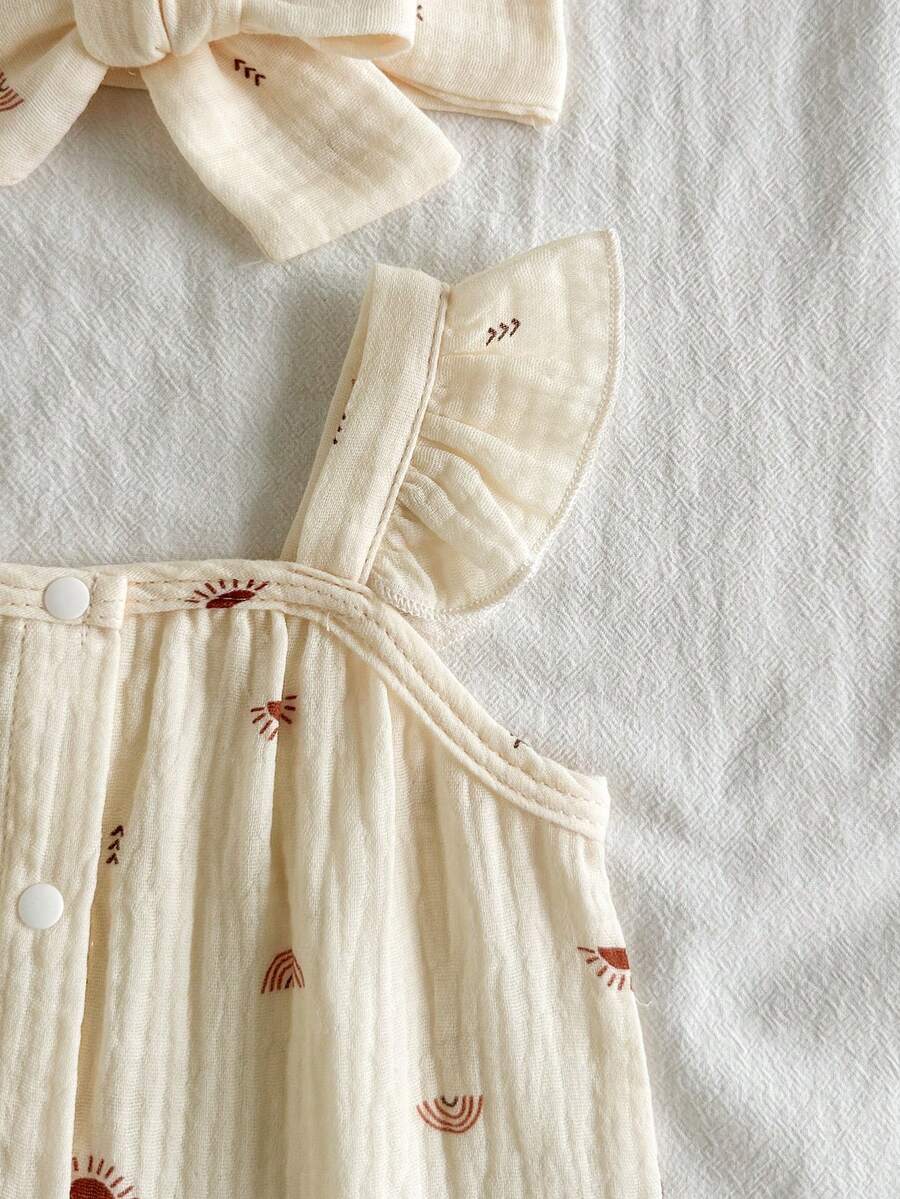 Newborn Girl Casual Chic Dress - Sleeveless Summer Vintage Style