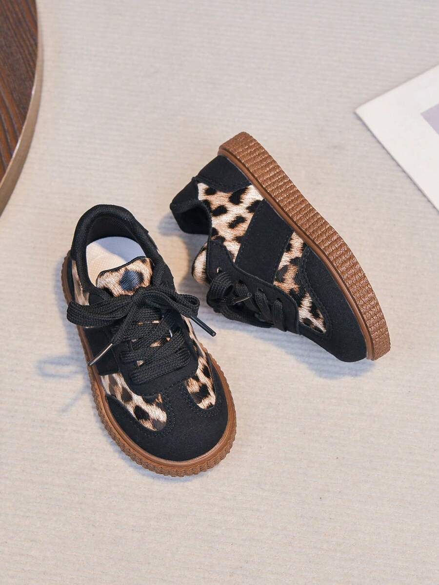 Black Leopard Print Shoes - Comfortable Soft Bottom Infant Sneakers