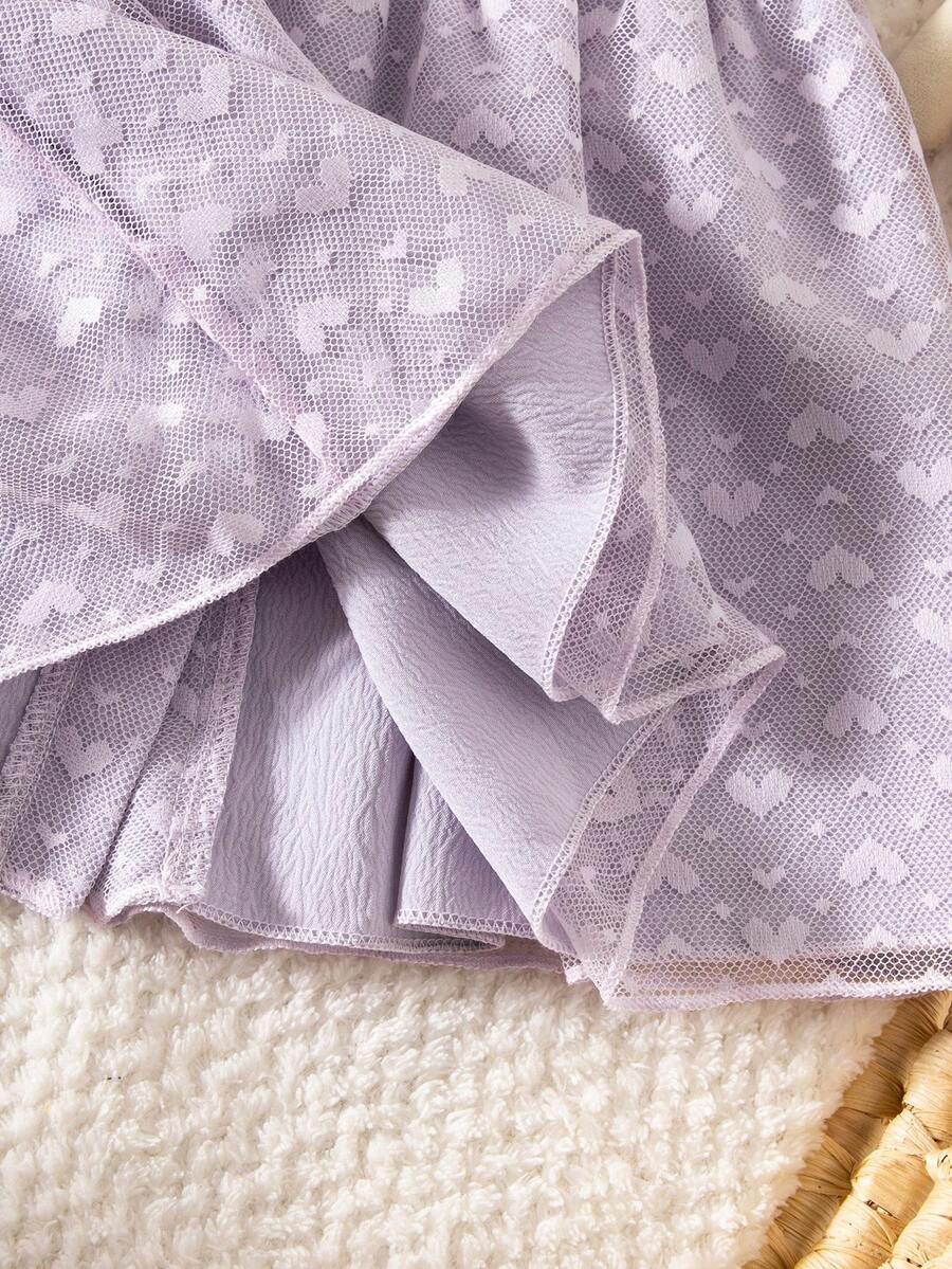 Baby Lace Collar Mesh Dress for Spring and Summer Celebrations and Photoshoots
