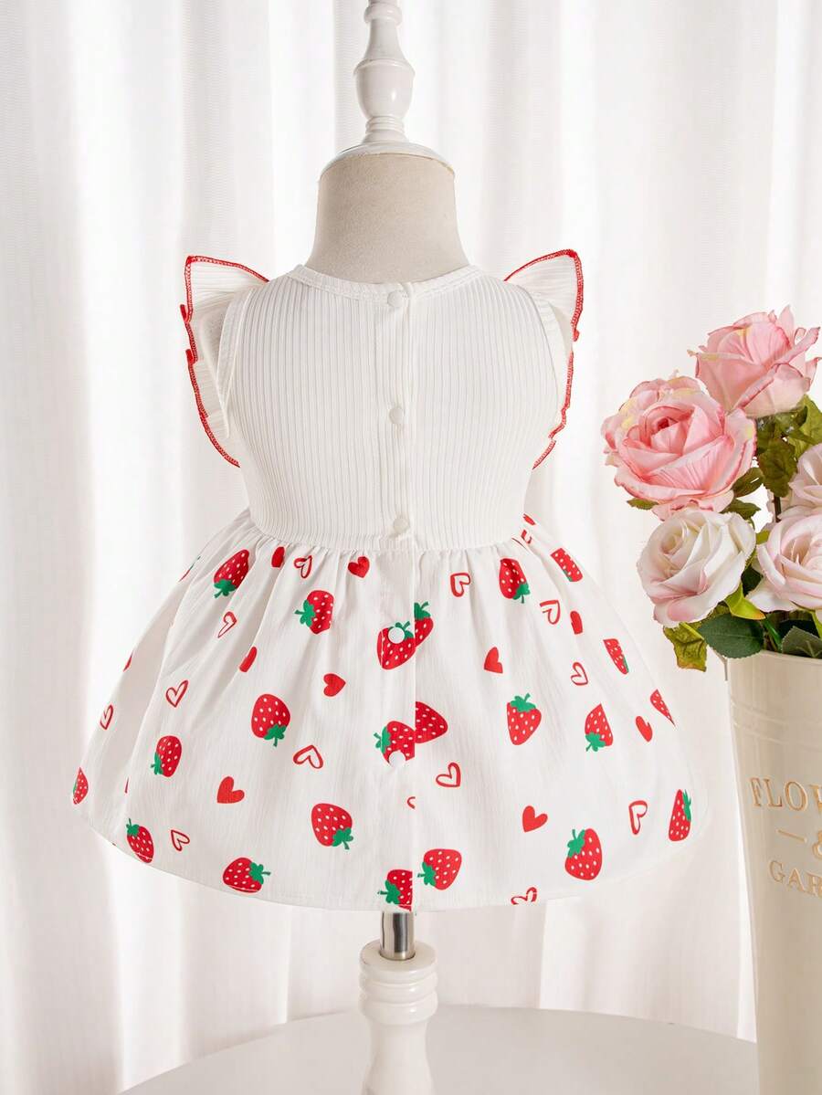 Baby Lace Collar Pink Bow Dress for Elegant Retro Summer Wear