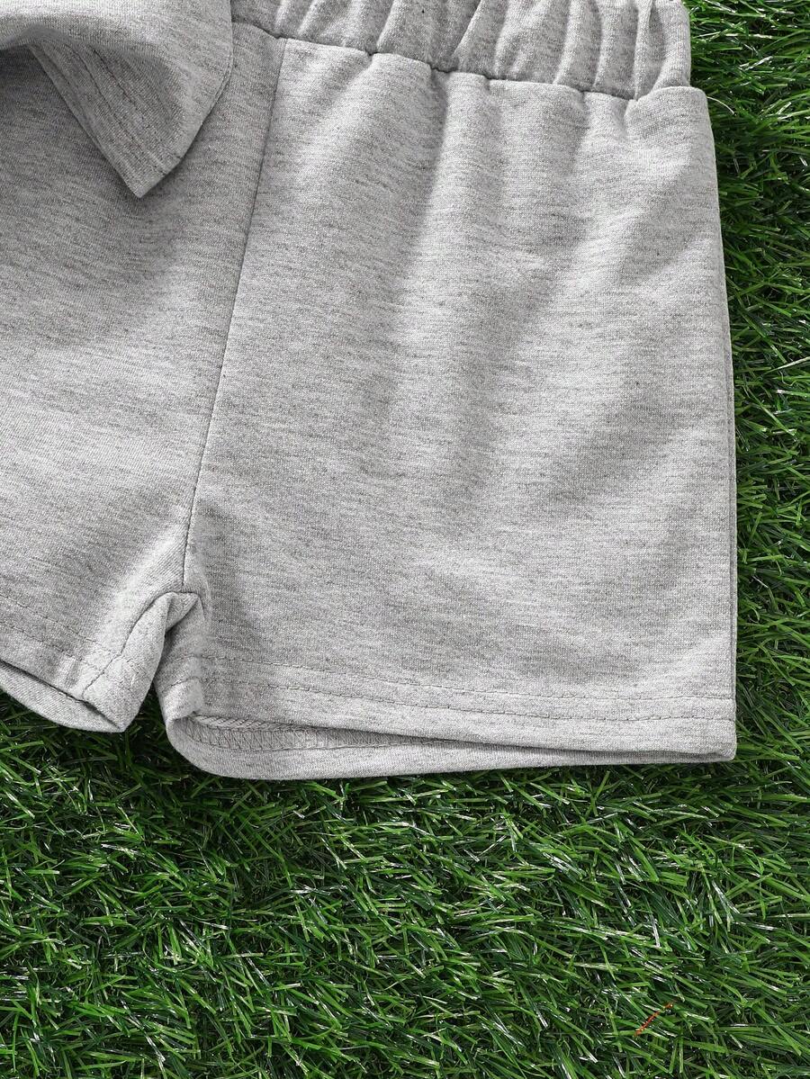 Classic Everyday Shorts Set For Baby Girls With Daddy's Girl T Shirt