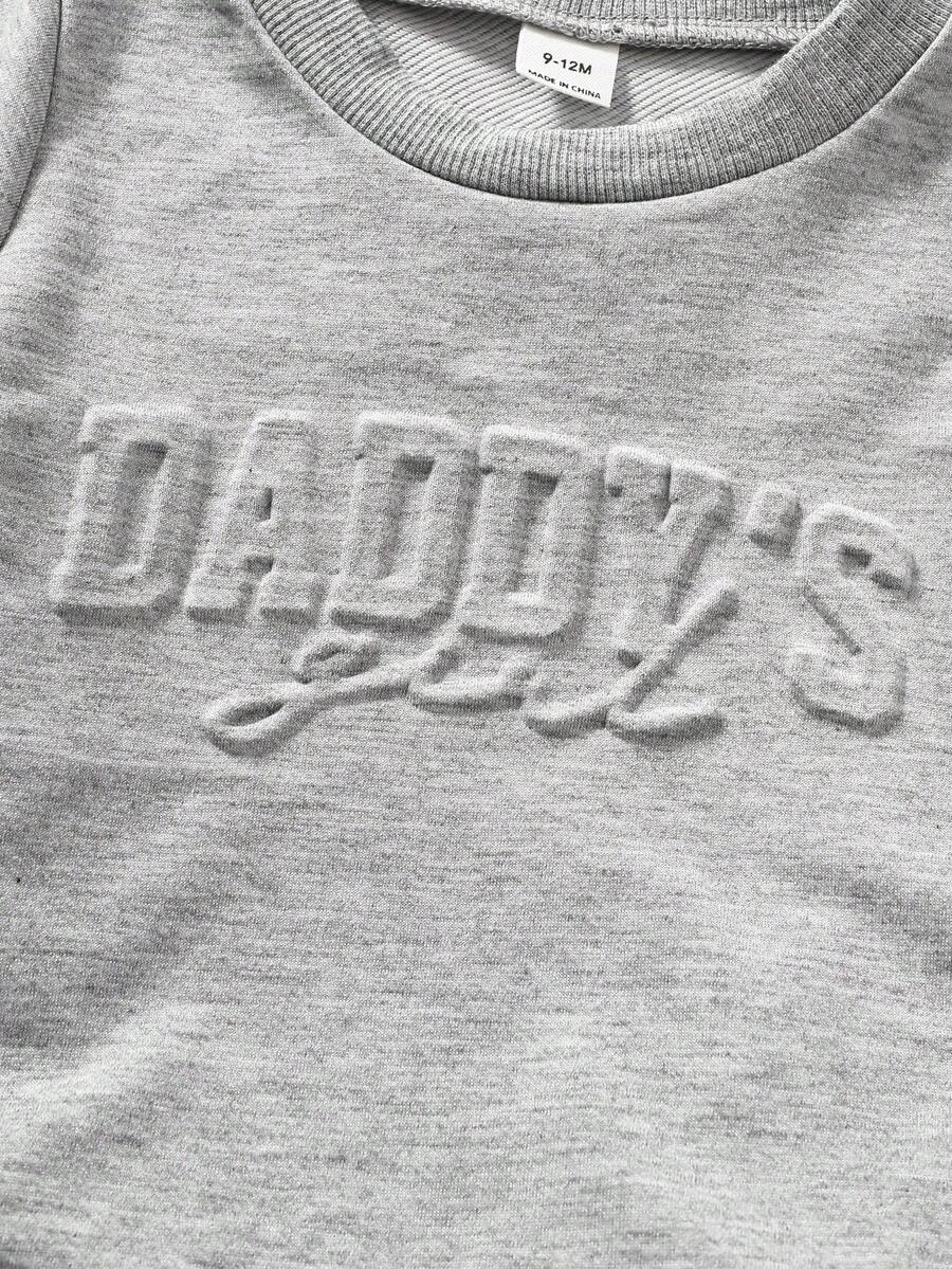 Classic Everyday Shorts Set For Baby Girls With Daddy's Girl T Shirt