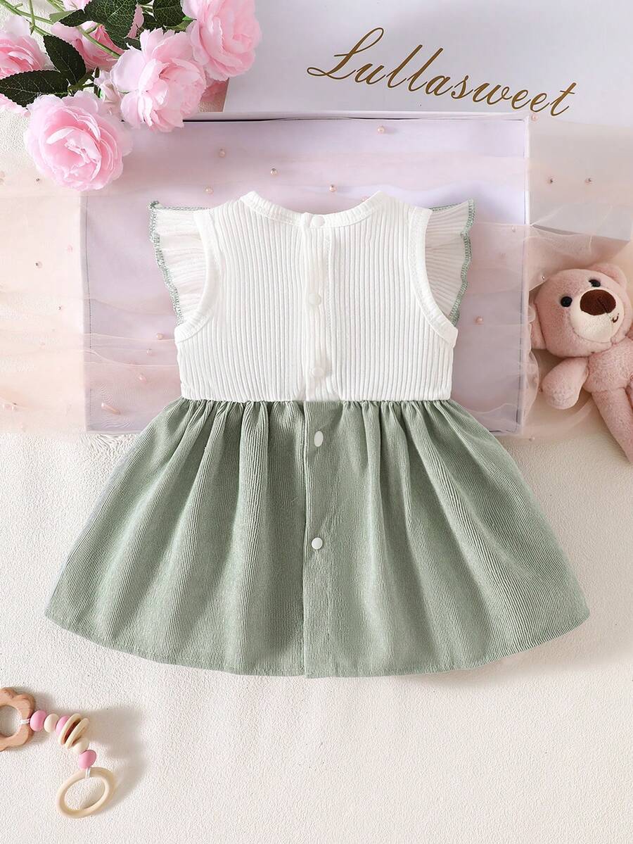 Baby Lace Collar Pink Bow Dress for Elegant Retro Summer Wear