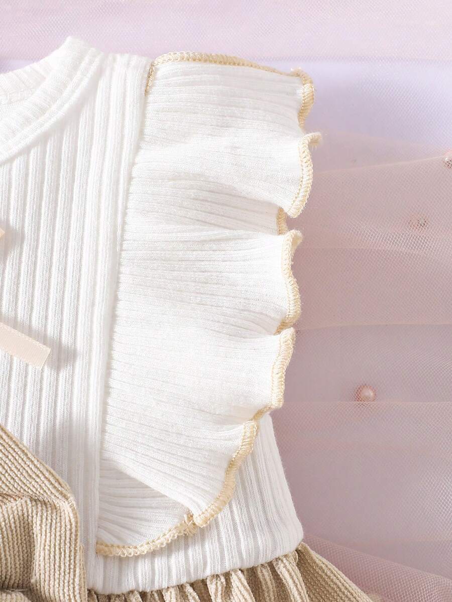 Baby Lace Collar Pink Bow Dress for Elegant Retro Summer Wear