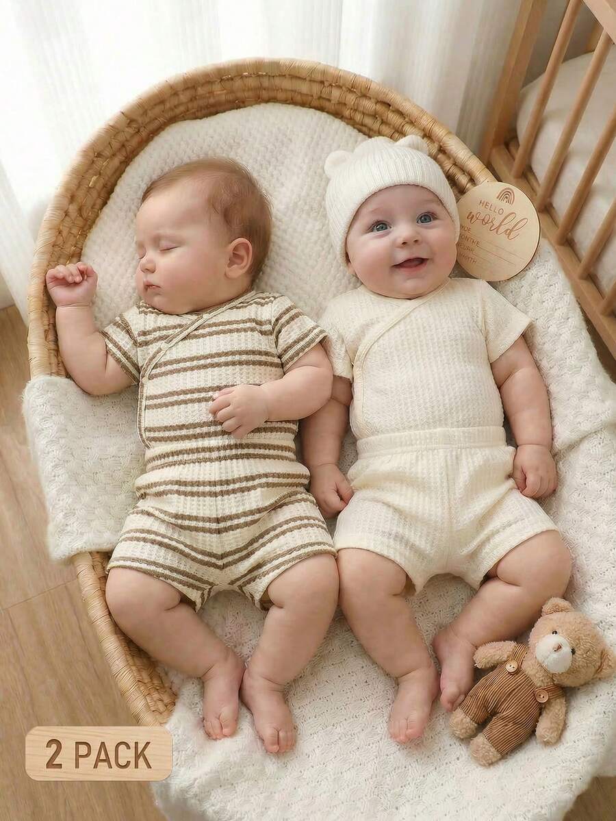 Baby Lion Print Romper and Shorts Set for Daily Wear and Photoshoots