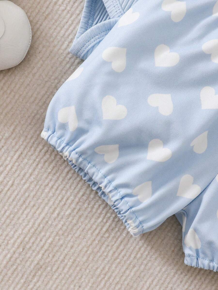Cute Kids 3-Piece Casual Outfit Set For Toddlers – Embroidery Bodysuit, Soft Pants & Matching Bow Headband