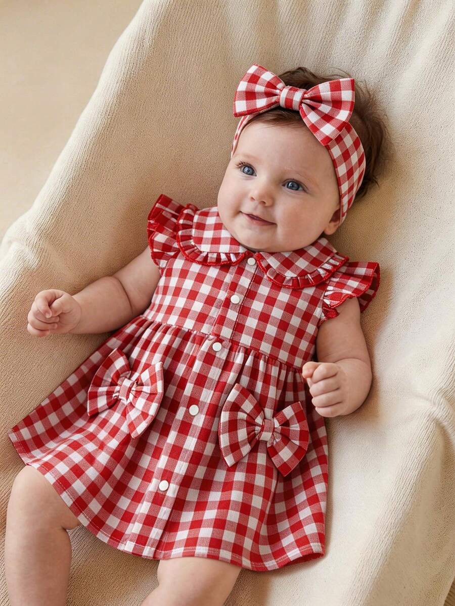 Baby Lace Collar Mesh Dress for Spring and Summer Celebrations and Photoshoots