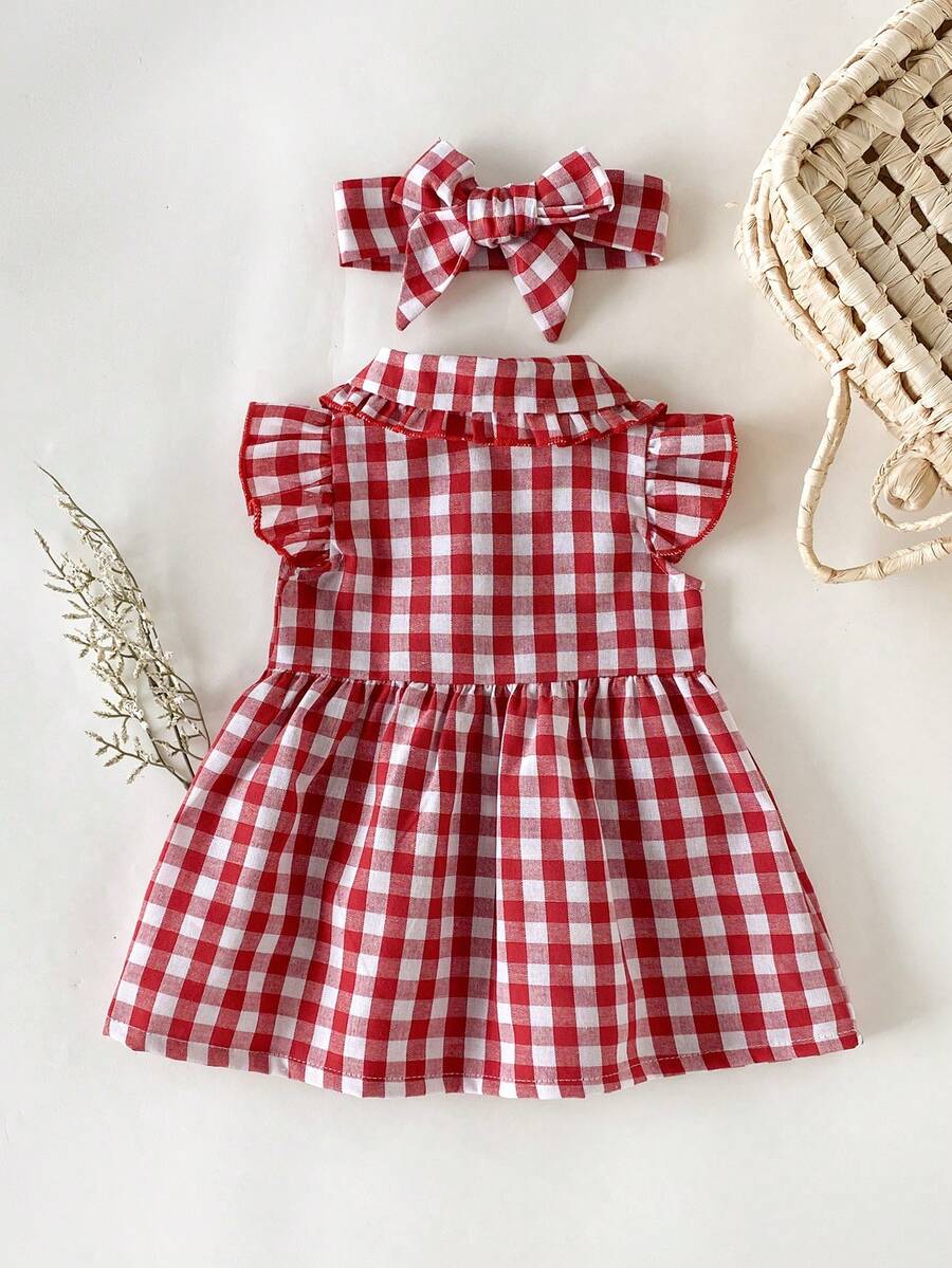 Baby Lace Collar Mesh Dress for Spring and Summer Celebrations and Photoshoots
