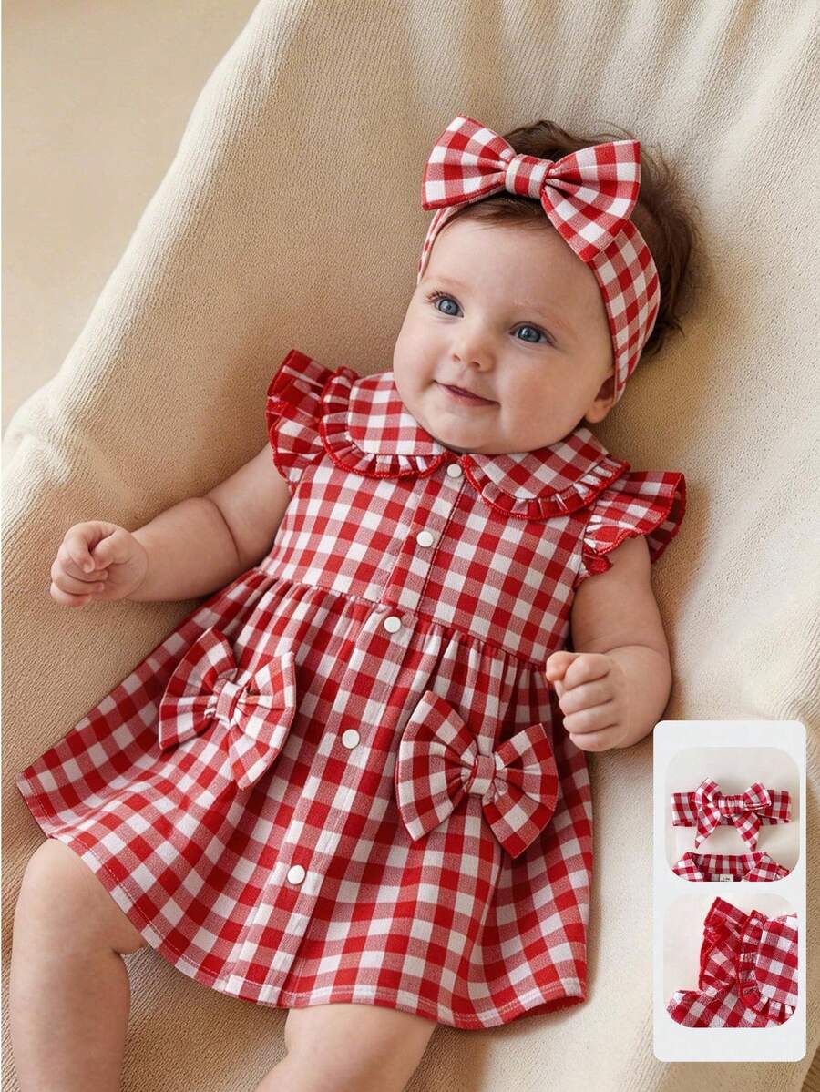 Baby Lace Collar Mesh Dress for Spring and Summer Celebrations and Photoshoots