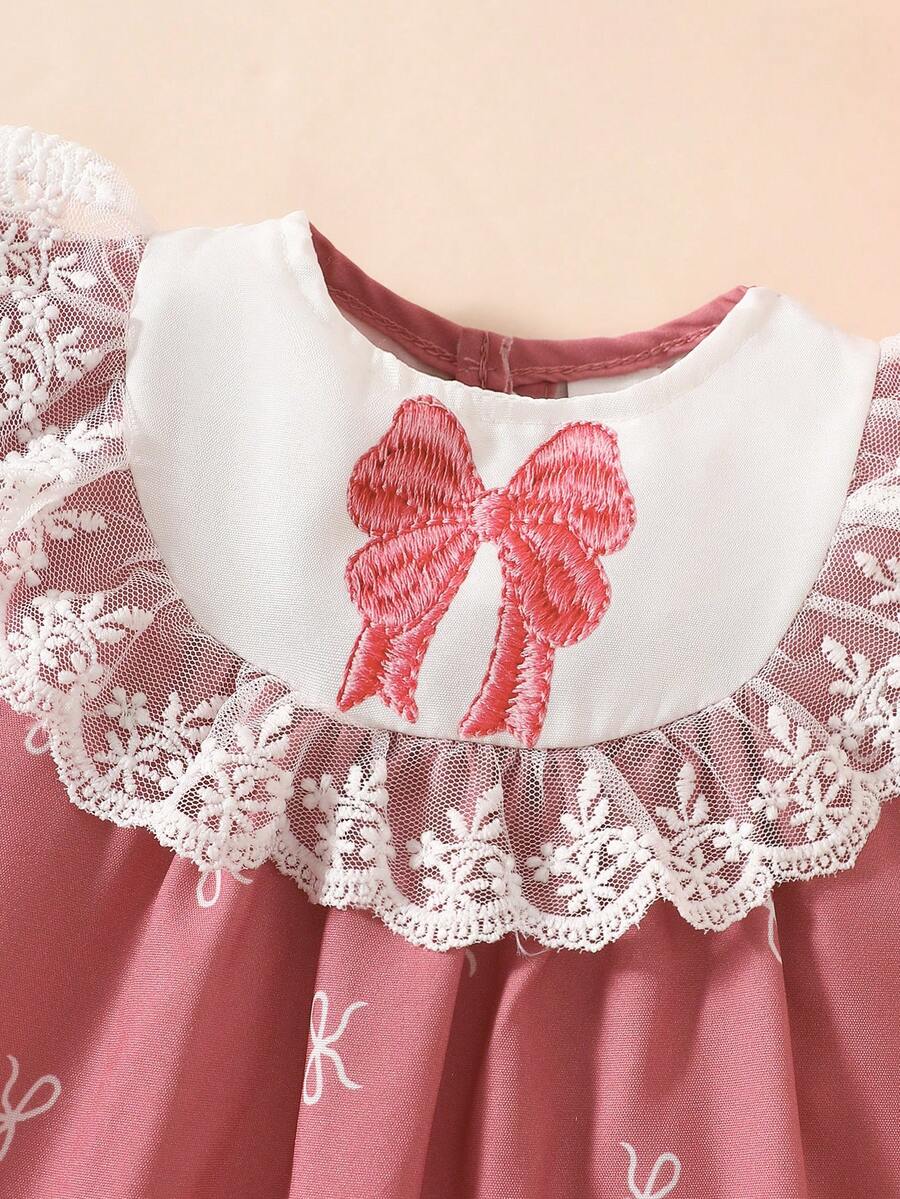 Baby Embroidered Puff Sleeve Dress for Cute Summer Outings and Photoshoots