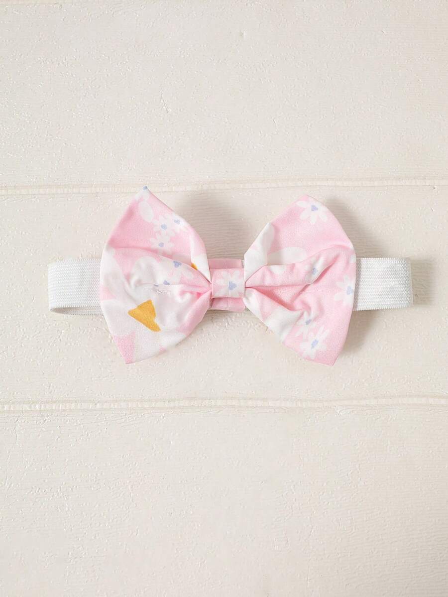 2PCS Baby Watercolor Floral Dress and Hairband Set for Cute Summer Outings