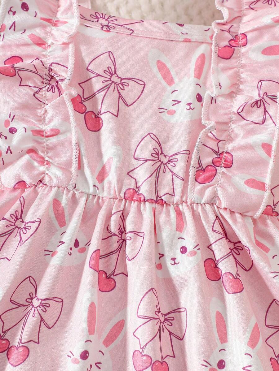 2PCS Baby Strawberry Plaid Dress and Bow Headband Set for Cute Spring and Summer Outings