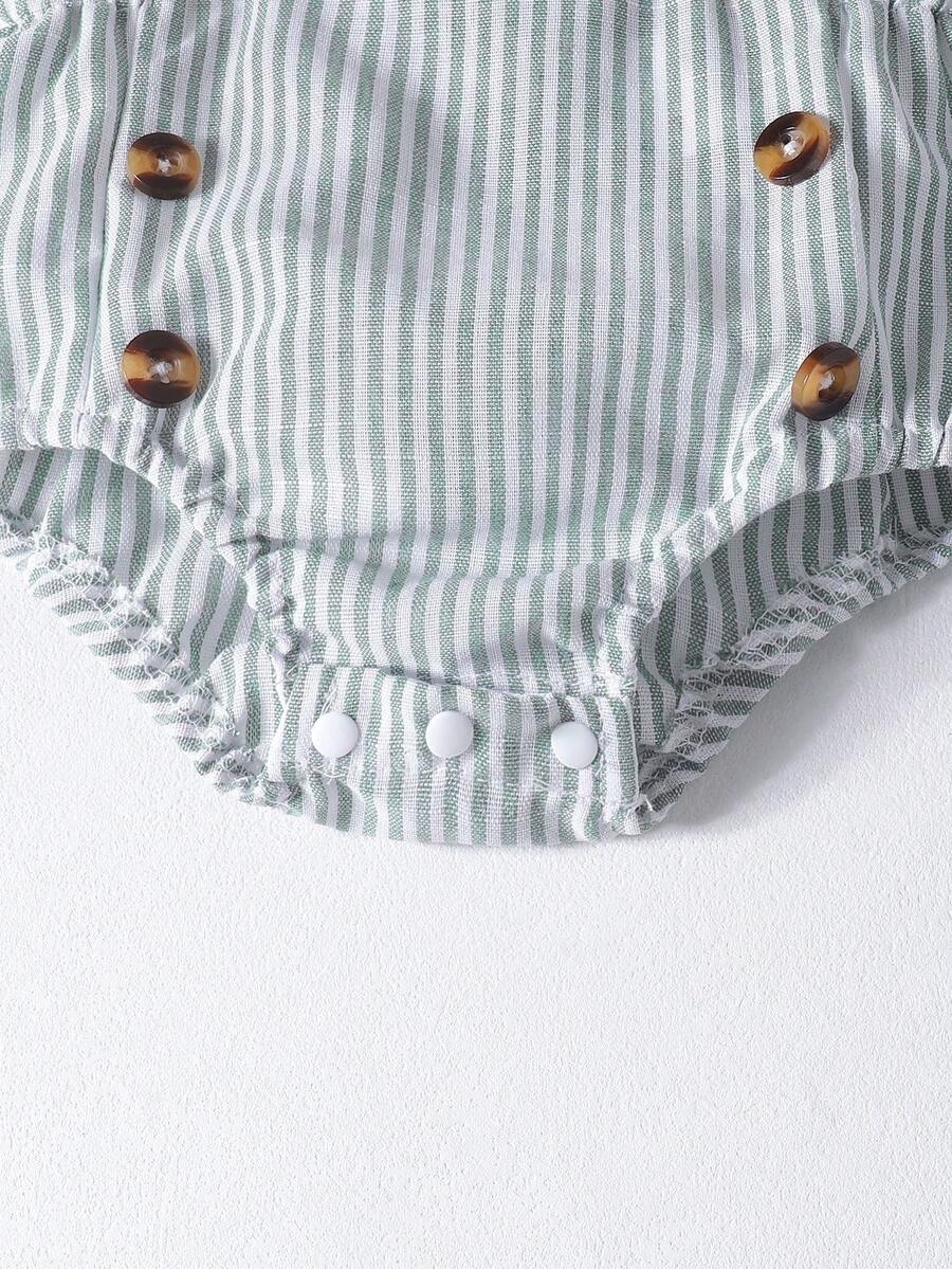 3PCS Baby Boy Bear Embroidered Overall Outfit Set for Cute Summer Daily Wear