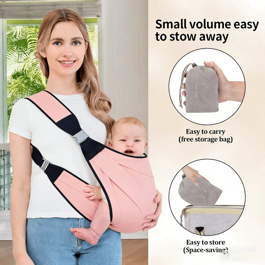 Baby Ring Sling Carrier Ergonomic Baby Wrap Carrier for Newborns and Toddlers