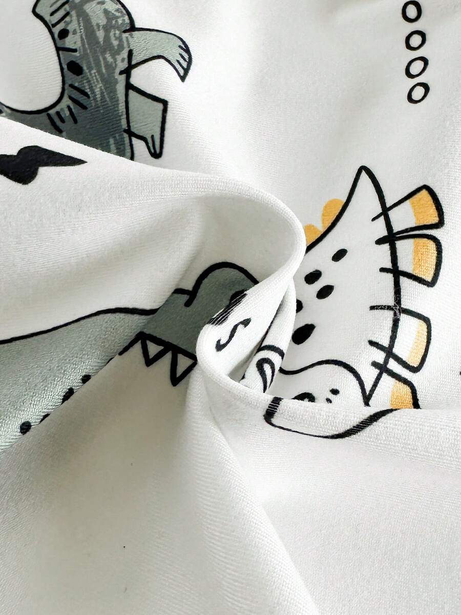 Baby Lion Print Romper and Shorts Set for Daily Wear and Photoshoots