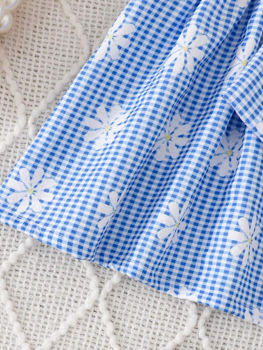 Baby Stripe Print Bow Front Cami Dress for Cute Summer Daily Wear
