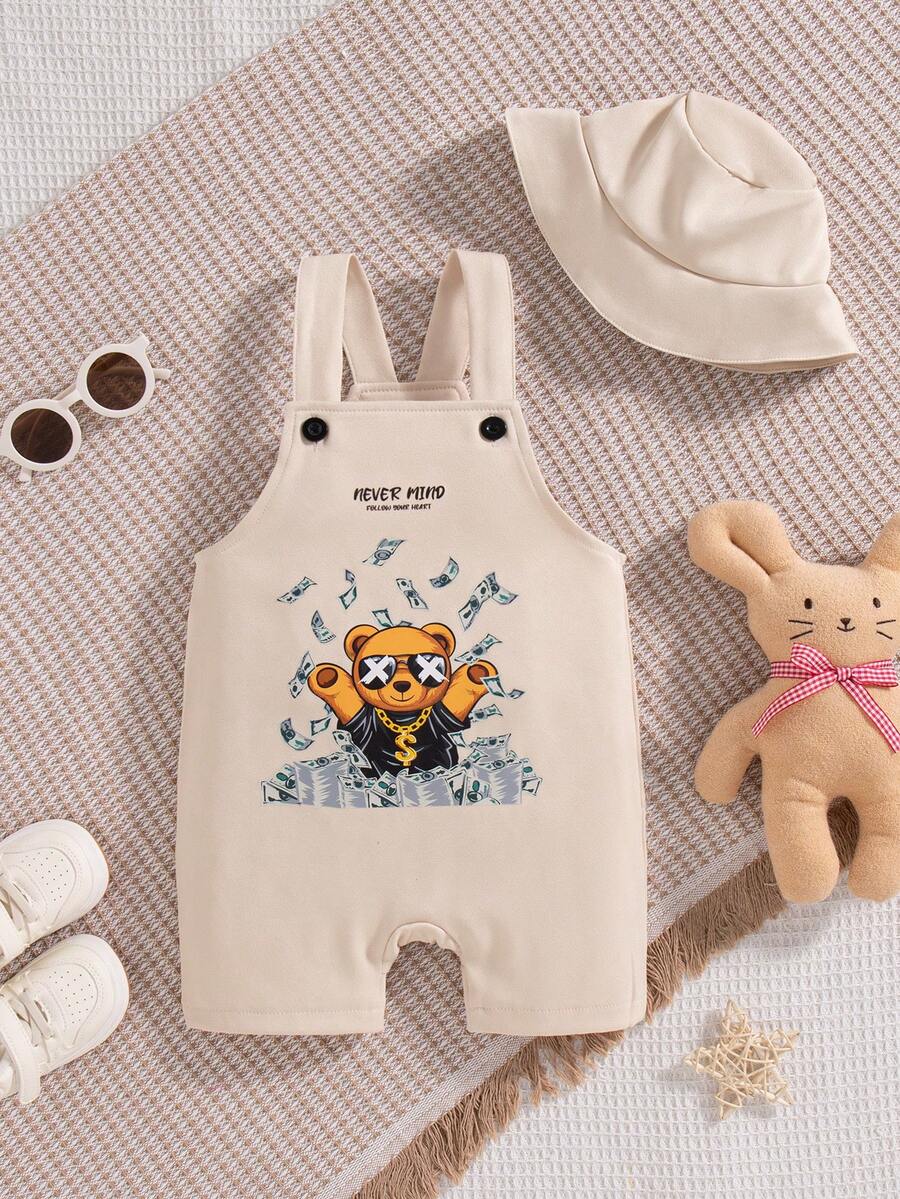 Cute One Piece Shorts Romper For Toddler Boys Summer Street Fashion Outfit