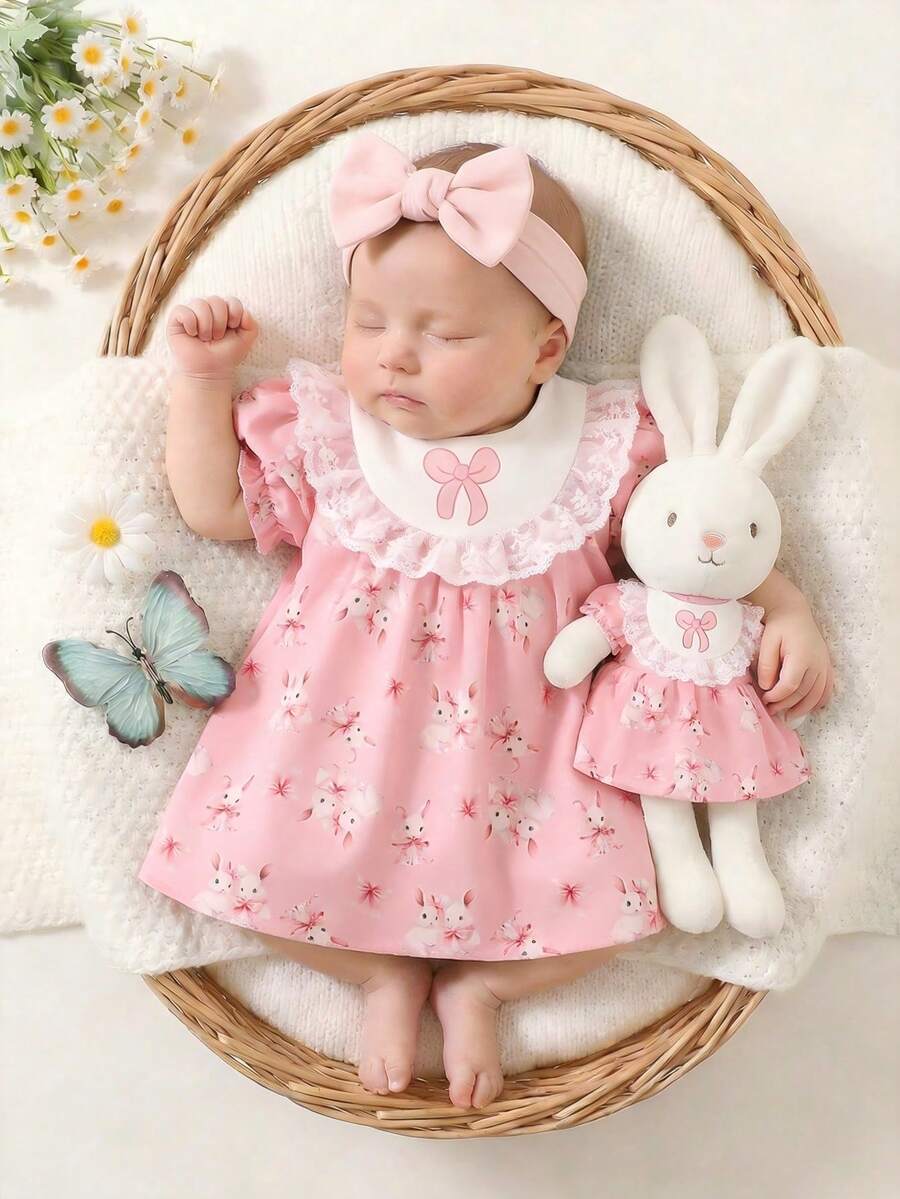 Baby Embroidered Puff Sleeve Dress for Cute Summer Outings and Photoshoots