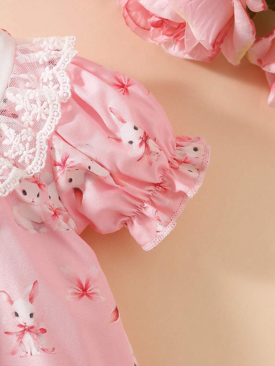 Baby Embroidered Puff Sleeve Dress for Cute Summer Outings and Photoshoots