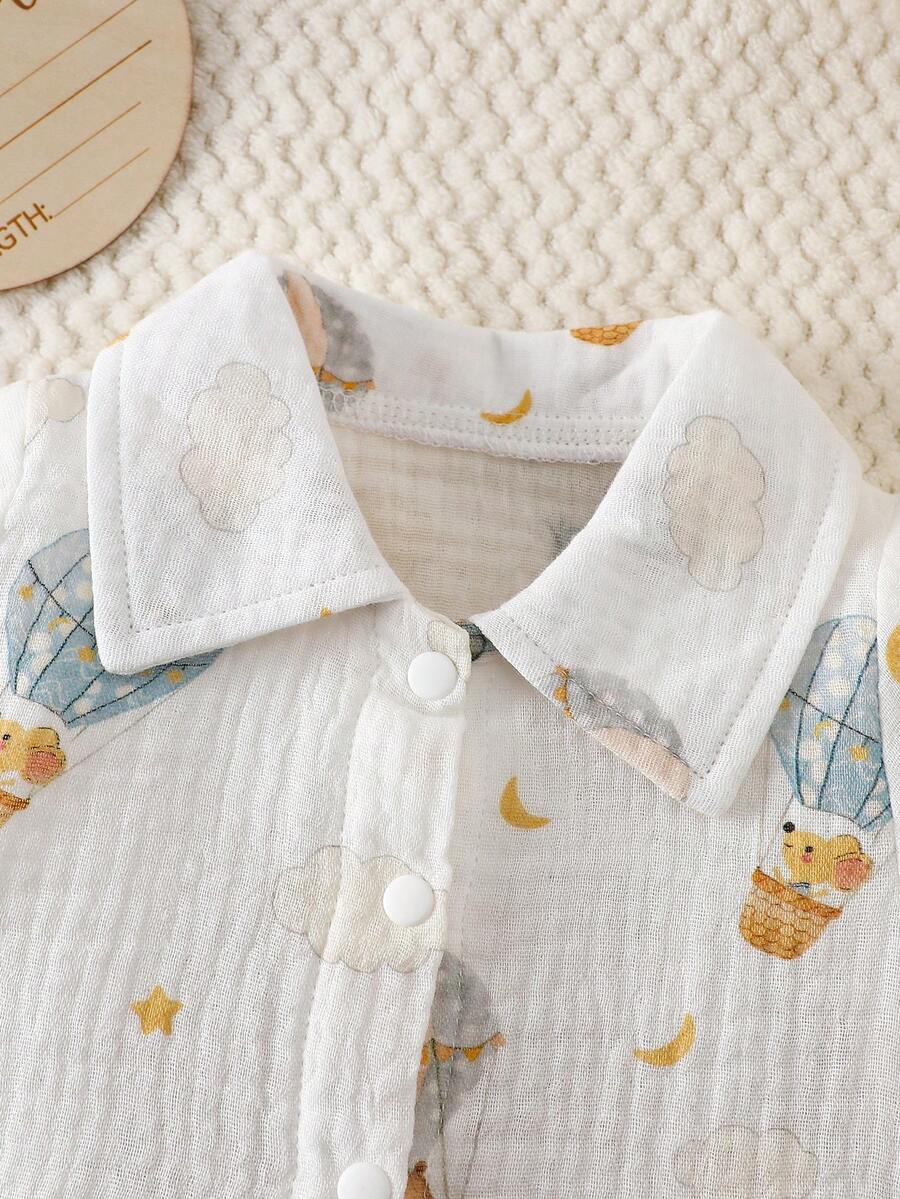 2PCS Baby Boy Gentleman Style Shirt and Shorts Set for Stylish Summer Daily Wear