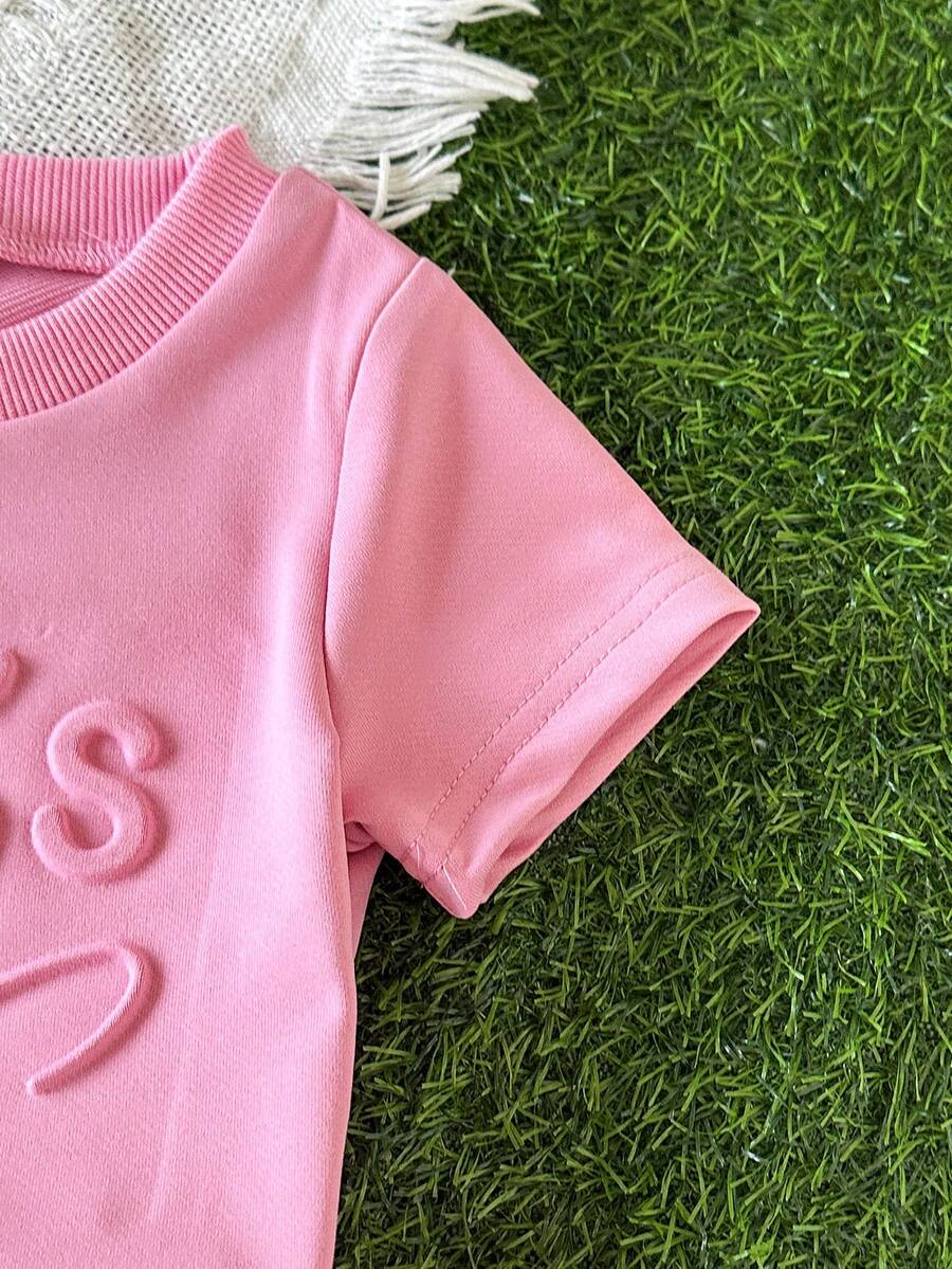 Classic Everyday Shorts Set For Baby Girls With Daddy's Girl T Shirt