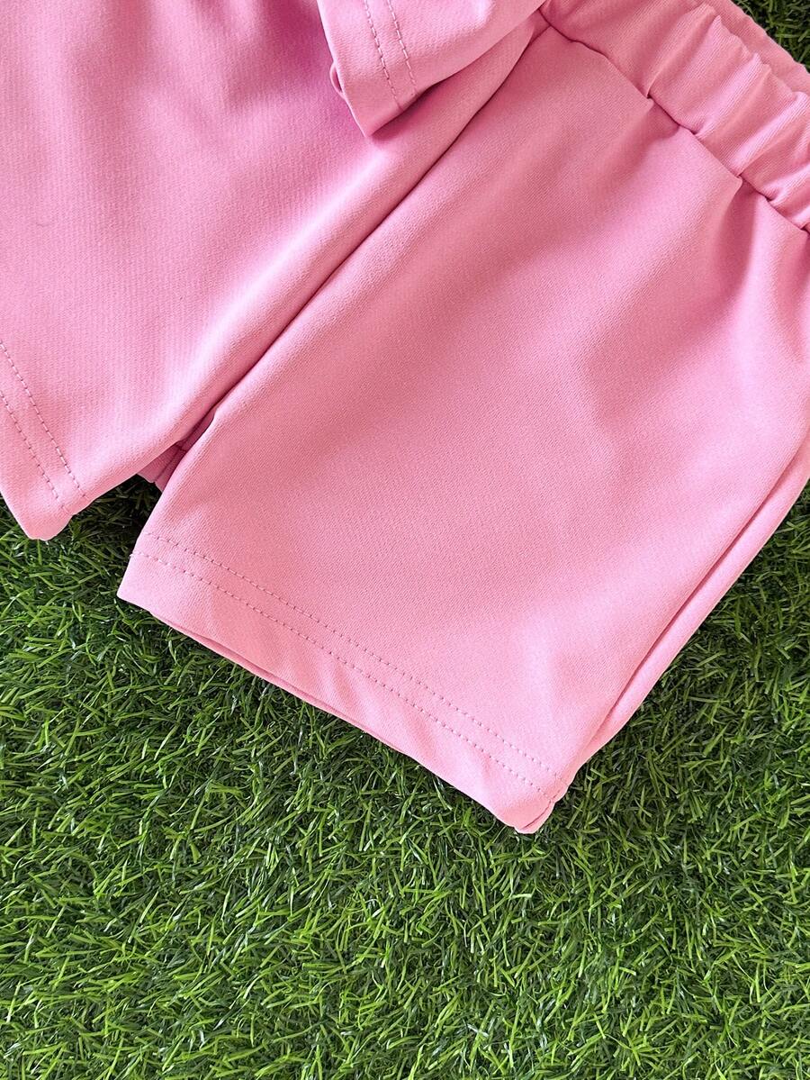 Classic Everyday Shorts Set For Baby Girls With Daddy's Girl T Shirt