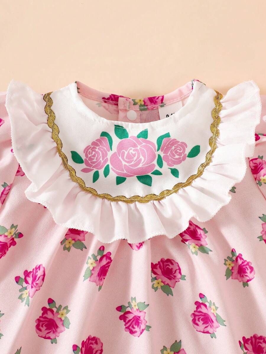 Baby Embroidered Puff Sleeve Dress for Cute Summer Outings and Photoshoots