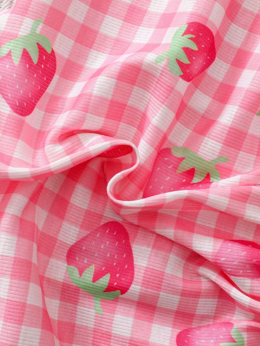 Cute Baby Girls Bib Shorts Set With Skin Friendly Casual Summer Style
