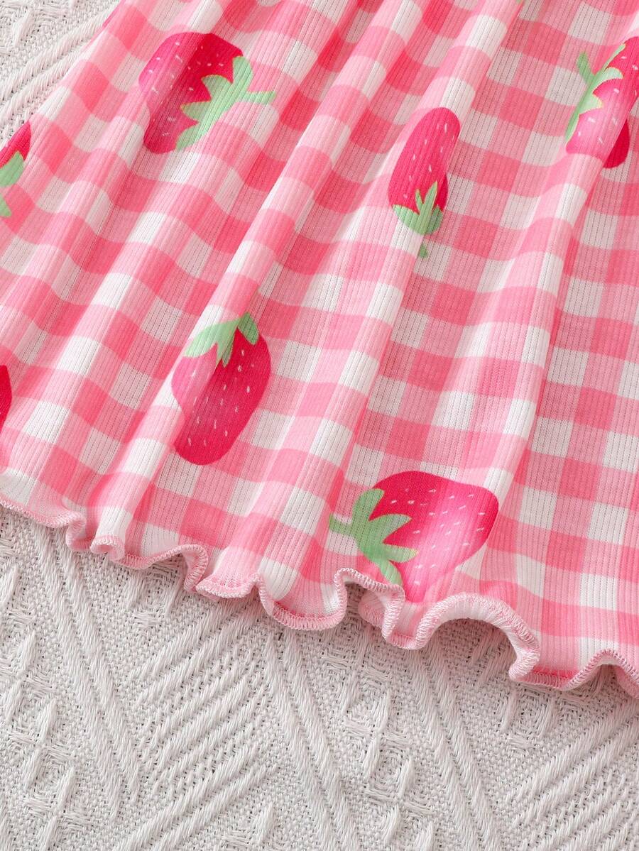 Cute Baby Girls Bib Shorts Set With Skin Friendly Casual Summer Style