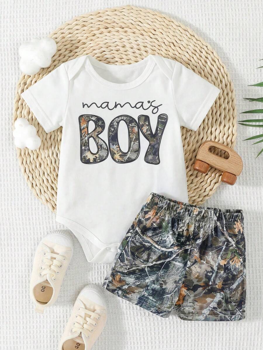 Cute Baby Boys Summer Clothing Set For Outings And Casual Daily Wear