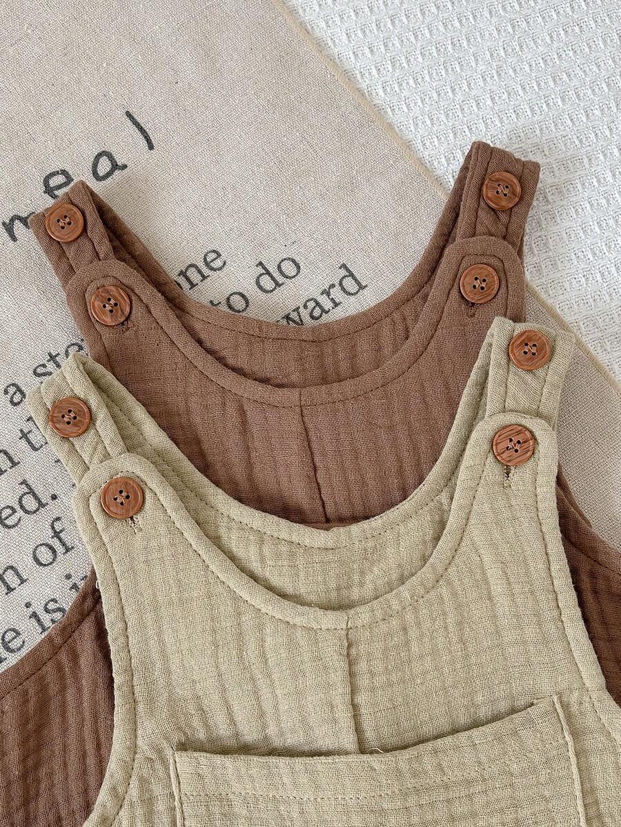Unisex Baby Cute Denim Bib Pants Casual Overall Outfit for Spring Summer Autumn Wear