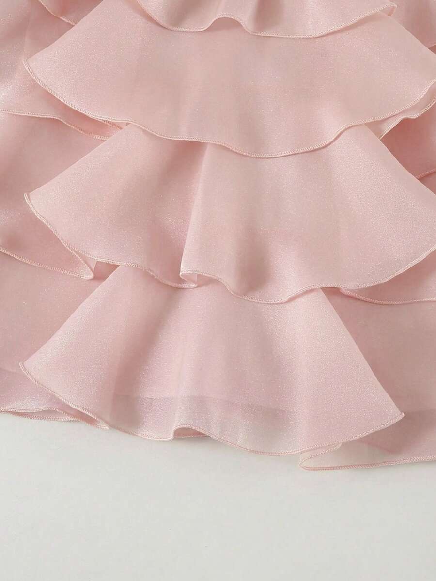 Toddler Girls Sleeveless Floral Sundress With Ruffle Detail Cute Party Wear