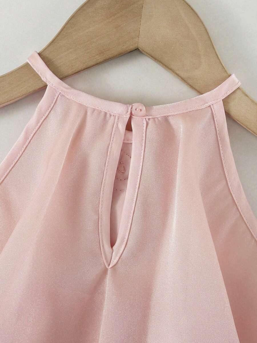 Toddler Girls Sleeveless Floral Sundress With Ruffle Detail Cute Party Wear