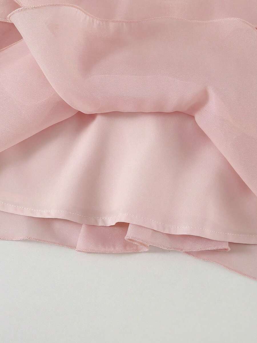 Toddler Girls Sleeveless Floral Sundress With Ruffle Detail Cute Party Wear