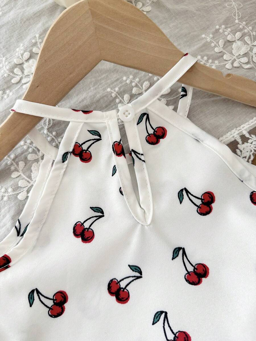Newborn & Baby Girl 2pcs Spring/Summer Dopamine Color Vacation Set (0-3Y)