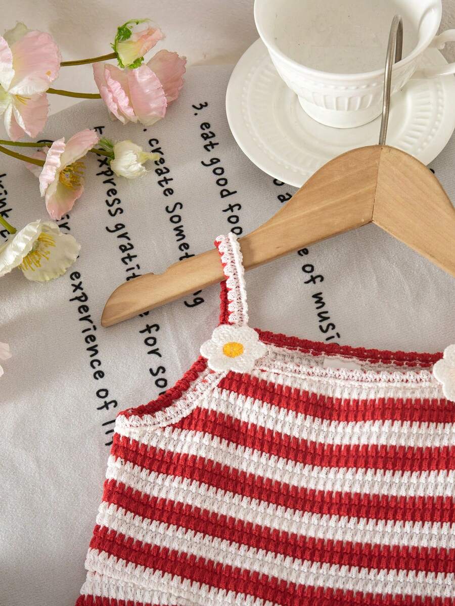 Cute Baby Girl Sleeveless Ribbed Short Jumpsuit With Bow Detail Casual Summer Wear