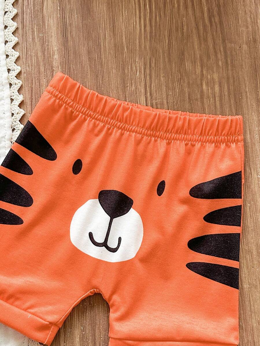 Baby Boys Brown Bear Romper Shorts and Hat Set for Summer Outdoor Wear