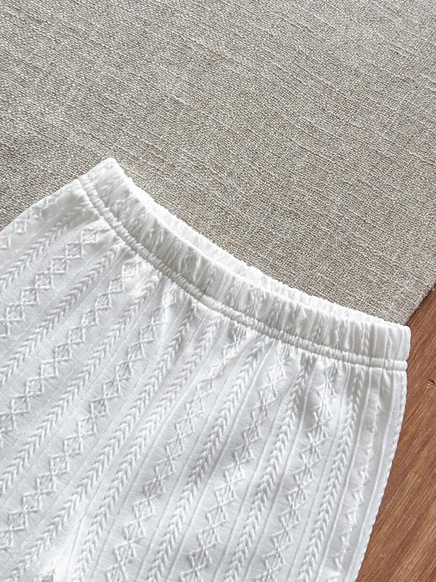 Infant Baby Boy Green White Striped Waffle Knit Polo Shirt and Shorts 2 Piece Casual Outfit Set