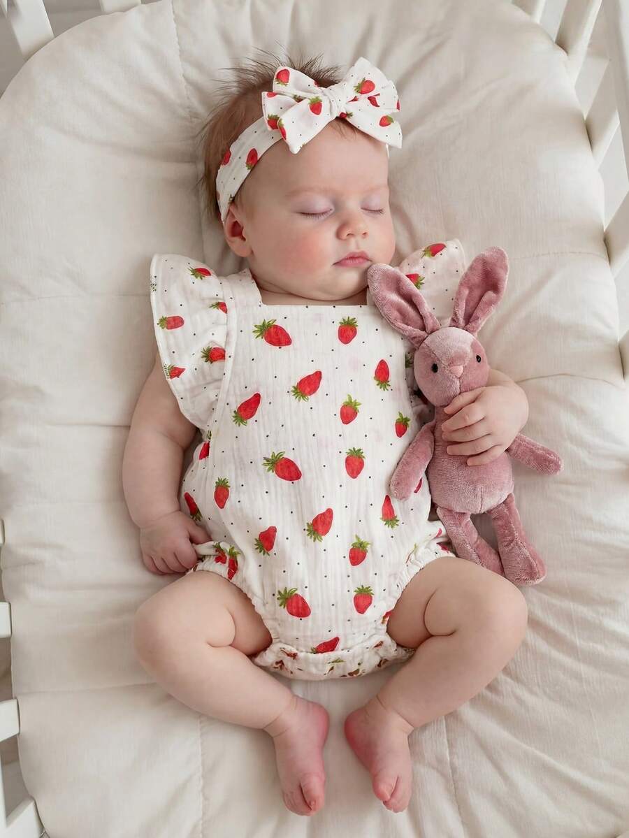 Baby Floral Print Sleeveless Jumpsuit for Casual Summer Daily Wear and Outings