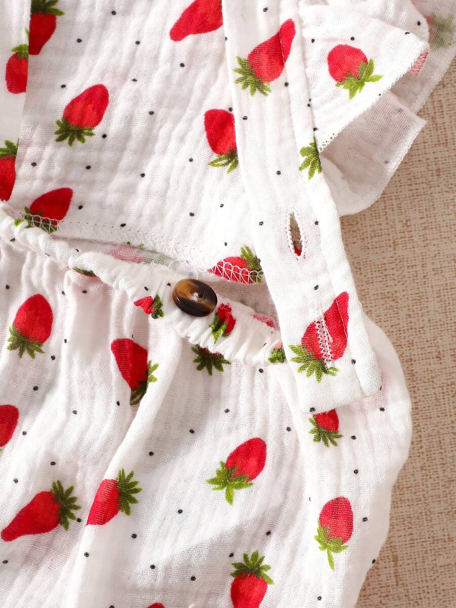 Baby Floral Print Sleeveless Jumpsuit for Casual Summer Daily Wear and Outings